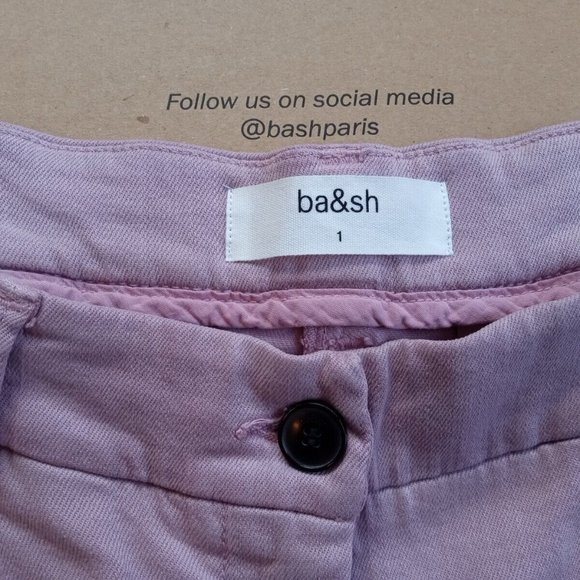 NEW! BA&SH Pink Pants, size 1, US 4, New With Tag - Picture 5 of 15